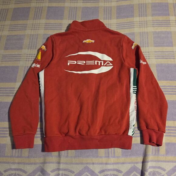 Errea Prema Racing Oeko-Tex Small Zip Up Jacket Sweatshirt Indycar Chevy Track - Picture 2 of 12